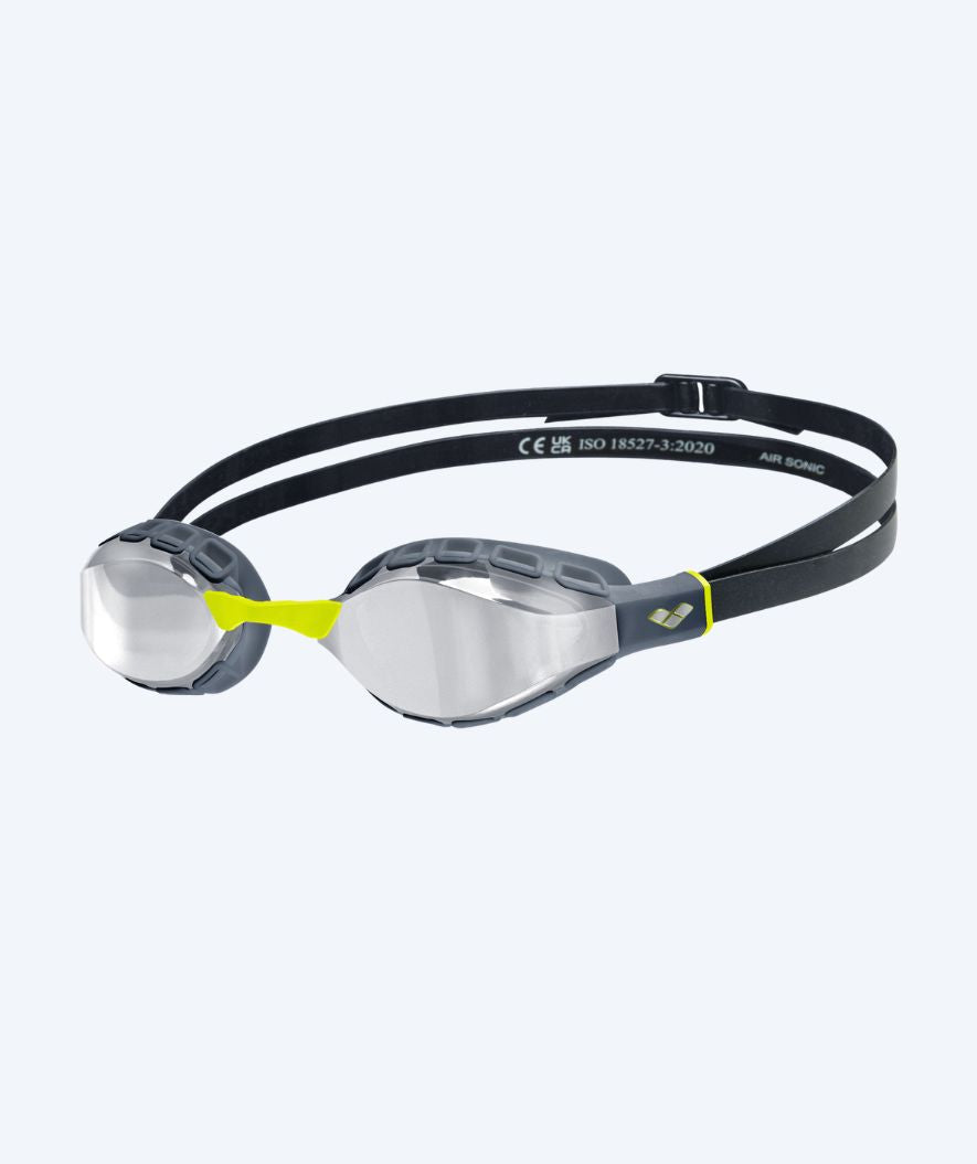 Arena Elite Schwimmbrillen - Air Sonic Mirror - Dunkelgrau/Gelb