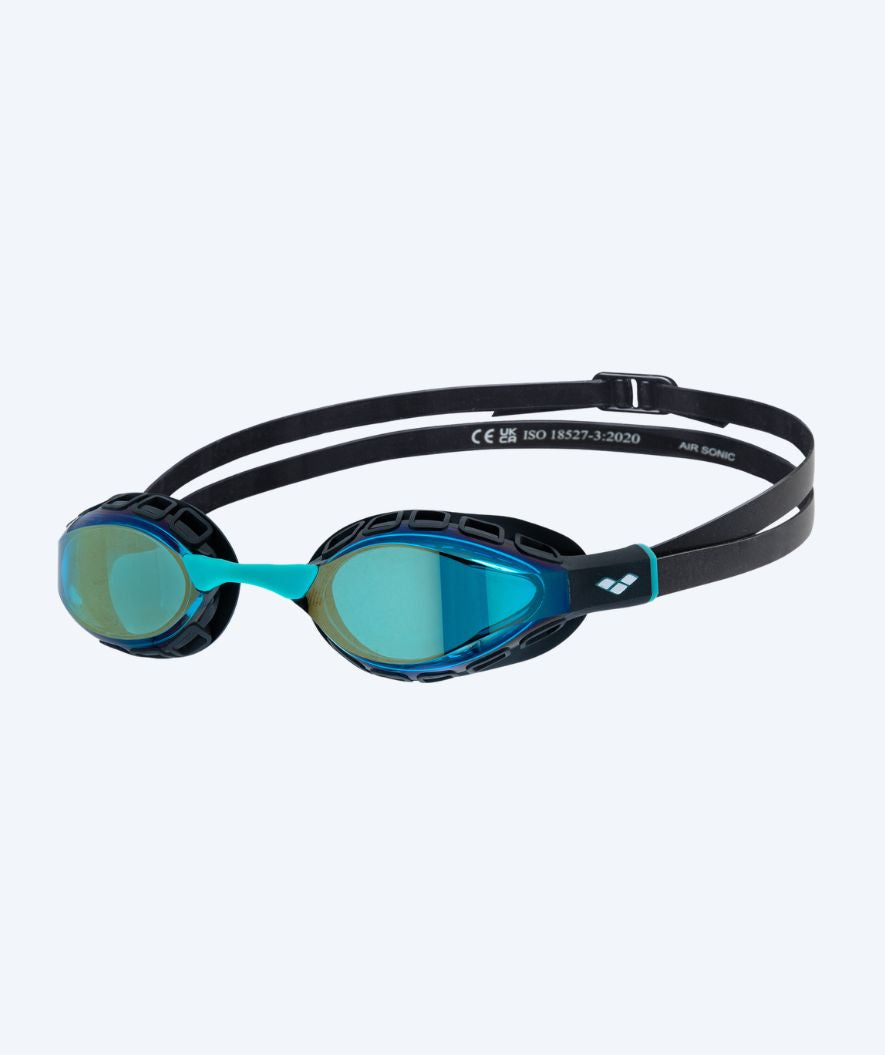 Arena Elite Schwimmbrillen - Air Sonic Mirror - Schwarz/Türkis