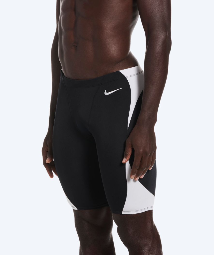 Nike lange Badehose für Herren - Hydrastrong Fly - Schwarz/Weiß