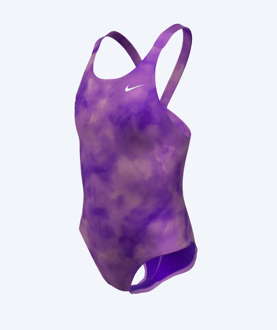 Nike Badeanzug für Mädchen - Hydrastrong Print Fastback - Lila/Hellrosa