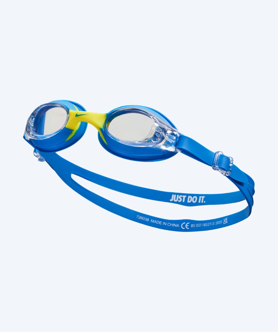 Nike Schwimmbrille für Kinder - Lil' Swoosh - Blau/Gelb