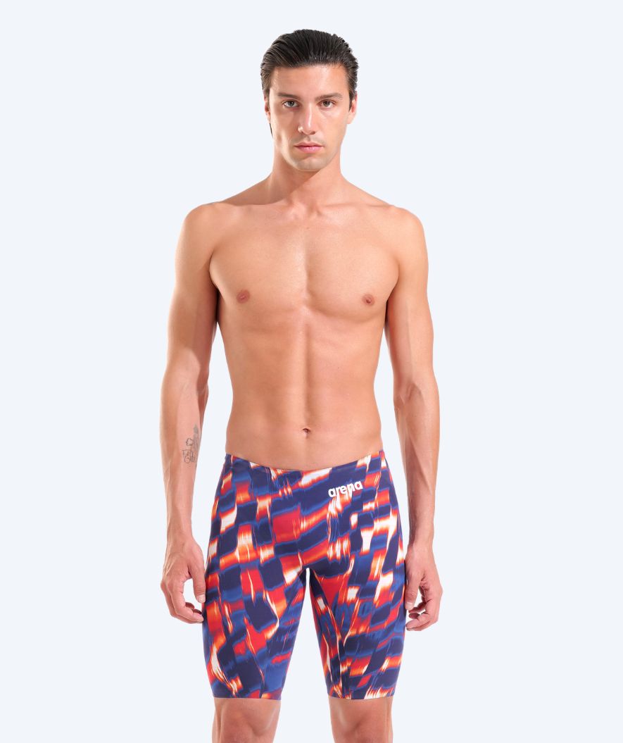 Arena Wettkampf Badehose für Herren - Carbon Air 3 - Dunkelrot/Dunkelblau (Limited 2026)