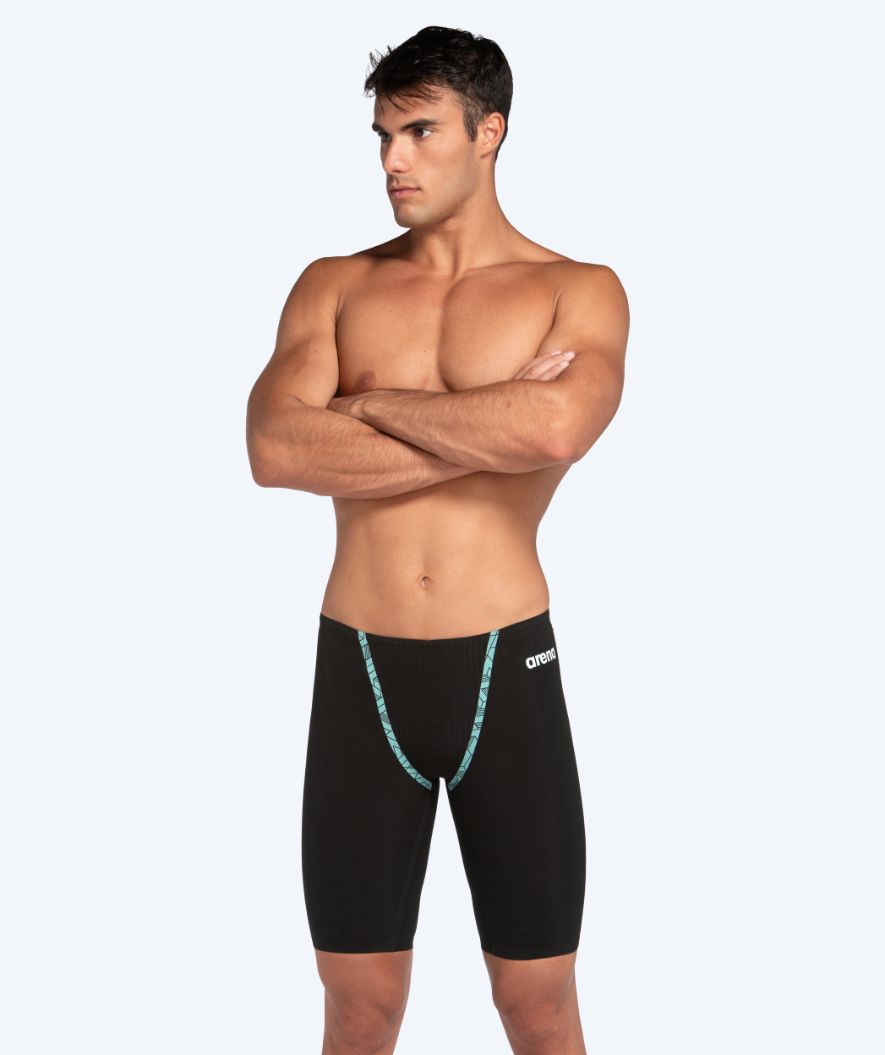 Arena Wettkampf Badehose für Herren - Powerskin Primo - Schwarz/hellblau