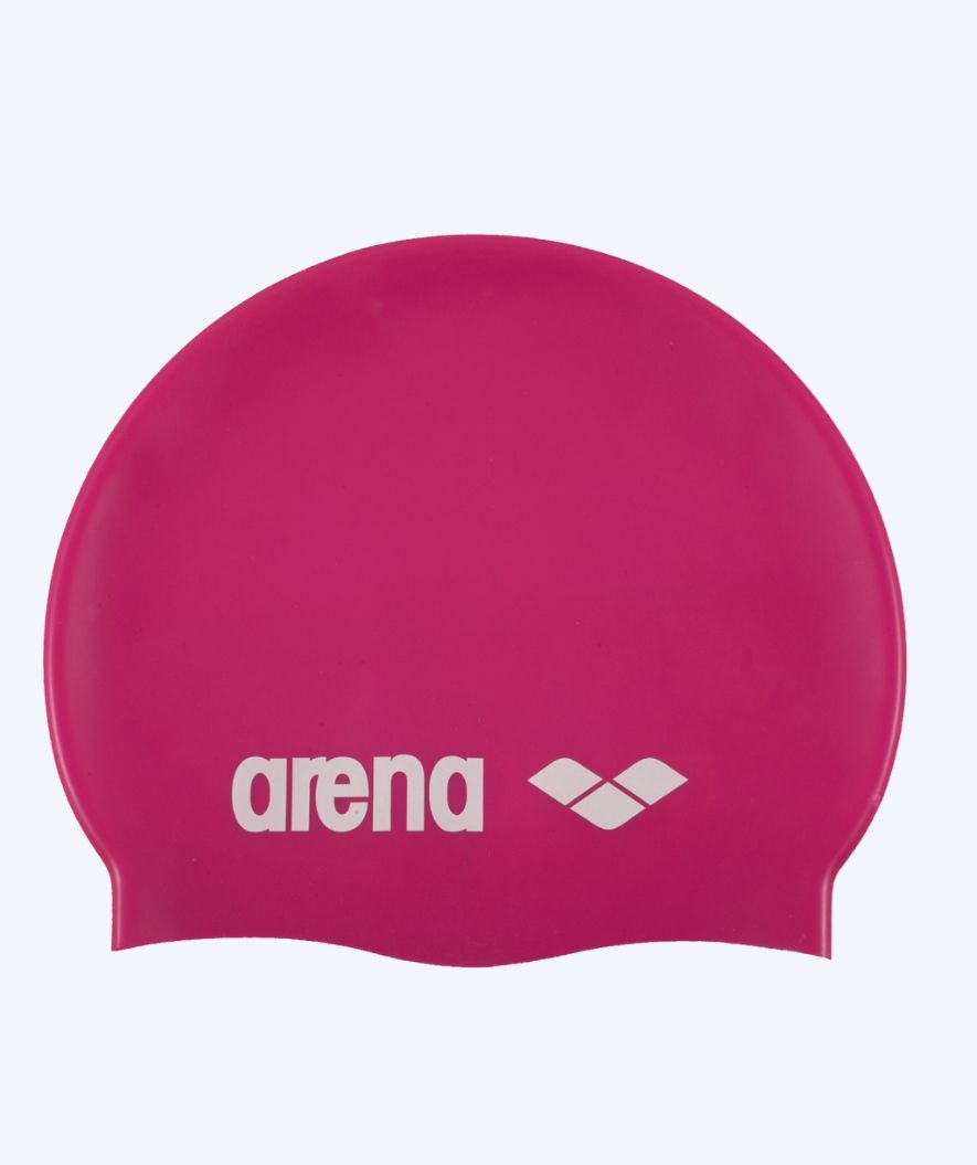 Arena Badekappe - Classic Silikone - Rosa/weiß