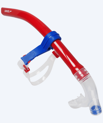 Speedo Mittelschnorchel - Rot/Blau