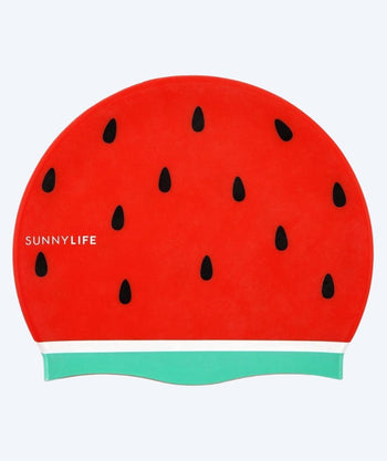Sunnylife Badekappen für Kinder - Watermelon - Rot/grün
