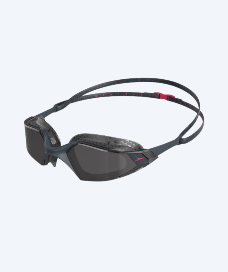 Speedo Freiwasser Schwimmbrille - AquaPulse Pro - Schwarz/rot