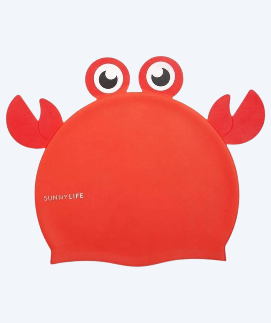 Sunnylife Badekappe für Kinder - Crab - Rot