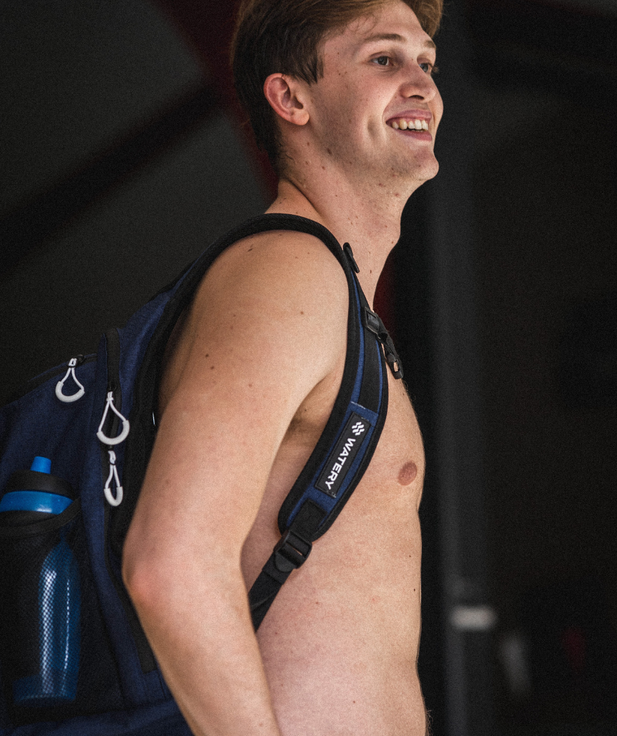 Watery Schwimmtasche - Viper Elite 45L - Dunkelblau/weiß