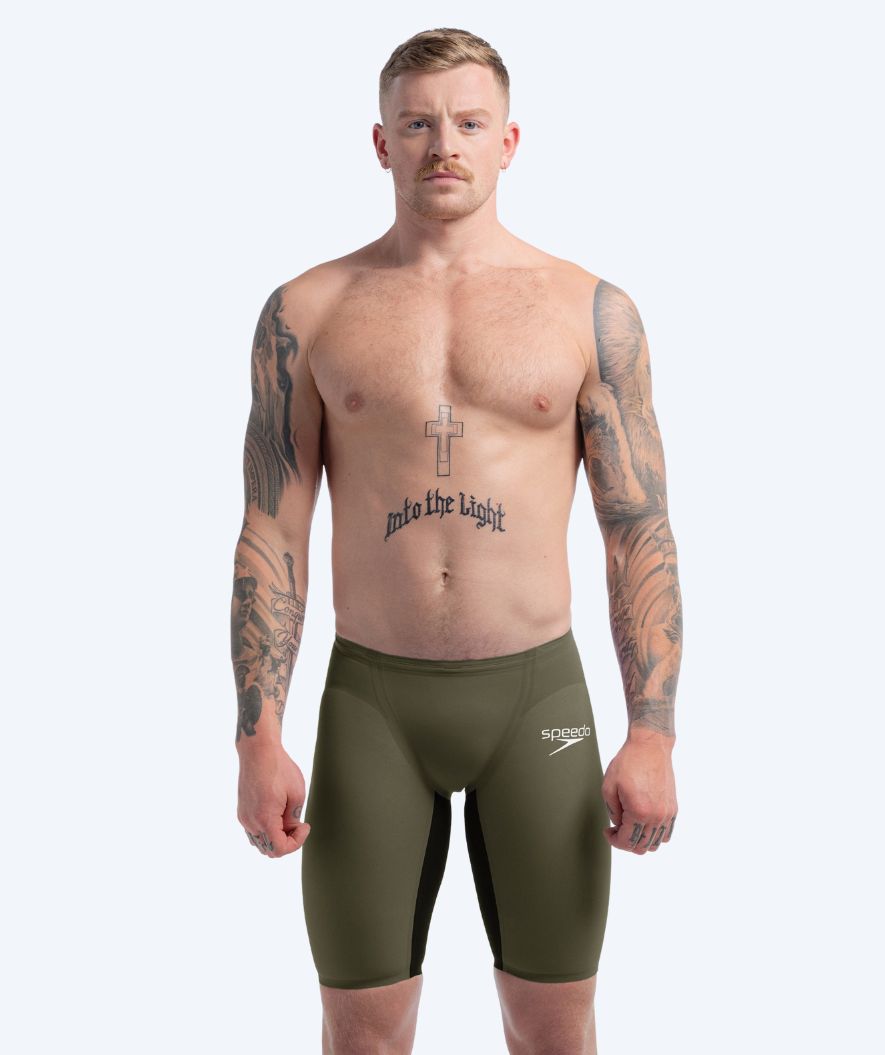 Speedo Wettkampf Badehose für Herren - LZR Pure Valor 2.0 - Grün/schwarz