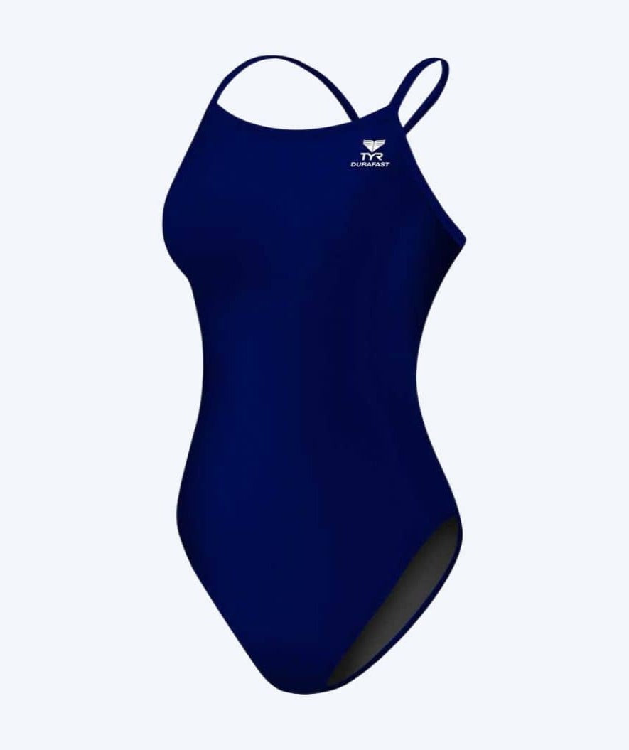 TYR Badeanzug für Damen - Durafast Elite Solid - Blau