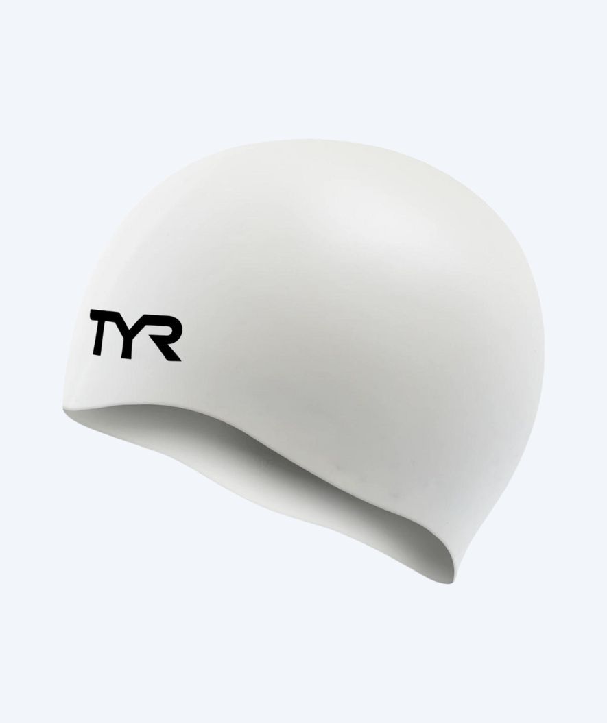 TYR Badekappe - Silikon - Weiß