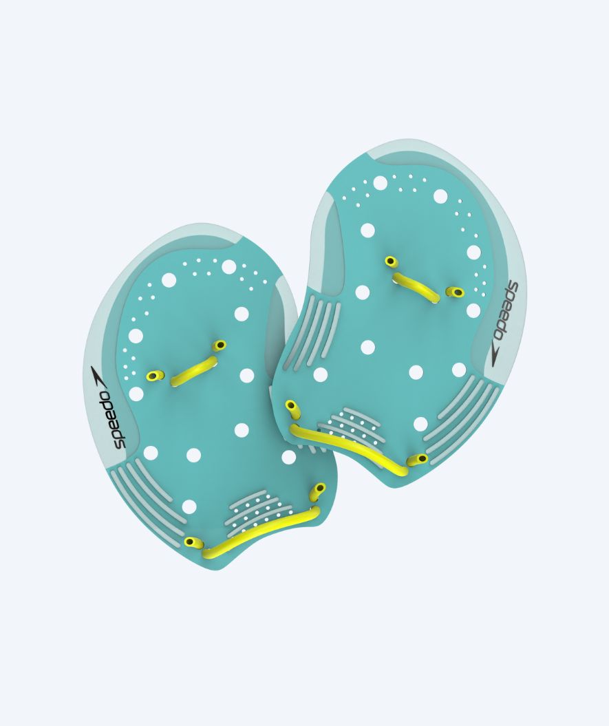 Speedo Handpaddles - I.M. Tech - Türkis/gelb