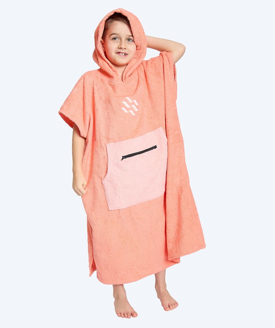 Watery Badeponcho für Junior (6-15) - Baumwolle - Atlantic Pink