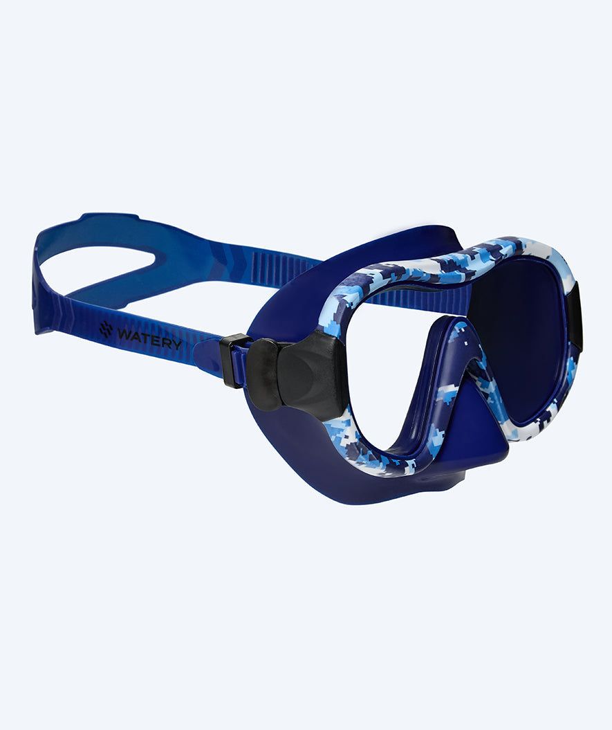 Watery Tauchmaske für Erwachsene (ab 12 Jahre) - Rudder Camo - Donkerblau