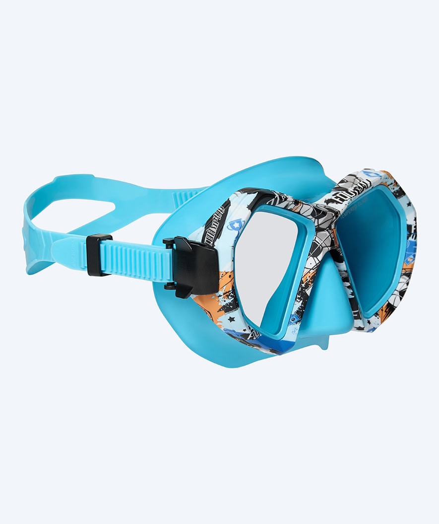 Watery Tauchmasken für Junior (8-15) - Riku Camo - Blau