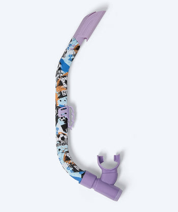 Watery Schnorchel für Junior (8-15) - Riku Camo - Lila