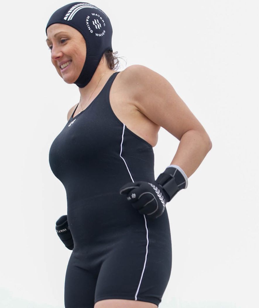 Watery Neoprenset - Thermal Reptile (3 mm) - Schwarz/silber