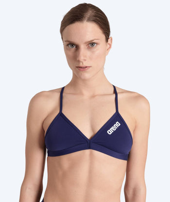 Arena Bikini Oberteil für Damen - Solid Tie Back - Donkerblau