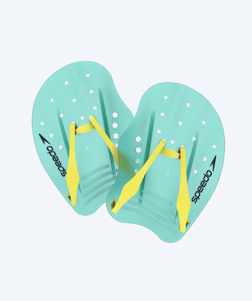 Speedo Handpaddles - Tech - Türkis/gelb