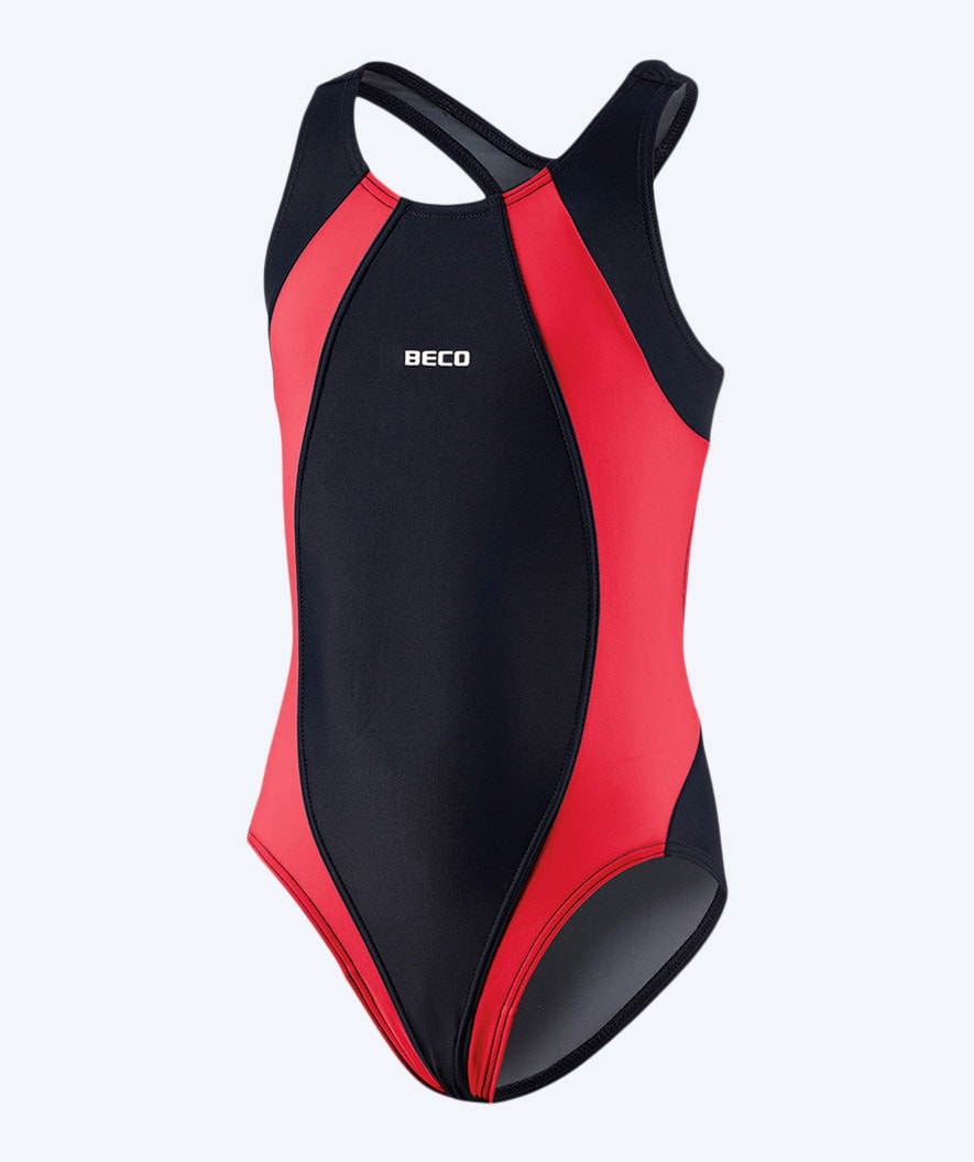 Beco Badeanzug für Mädchen - Maxpower - Schwarz/rot
