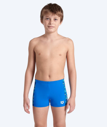 Arena Badehosen mit Bein für Jungen - Pooltiles - Blau