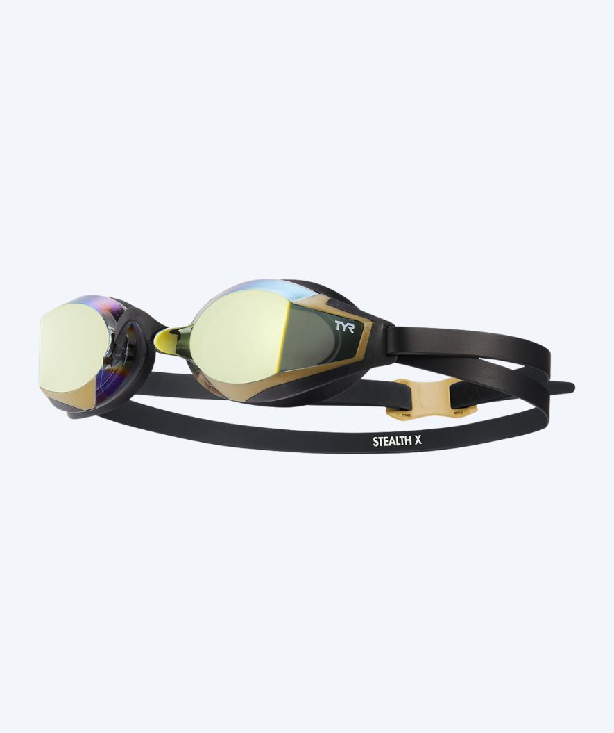 TYR Schwimmbrille - Stealth X Mirrored - Schwarz/gold