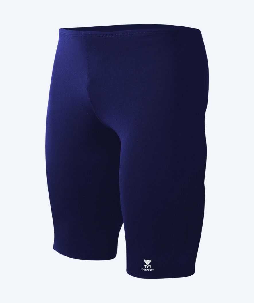 TYR lange Badehose für Herren - Durafast Elite Solid - Dunkelblau