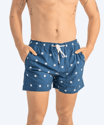 Watery Badeshorts für Herren - Clifford Eco - Dunkelblau/weiß