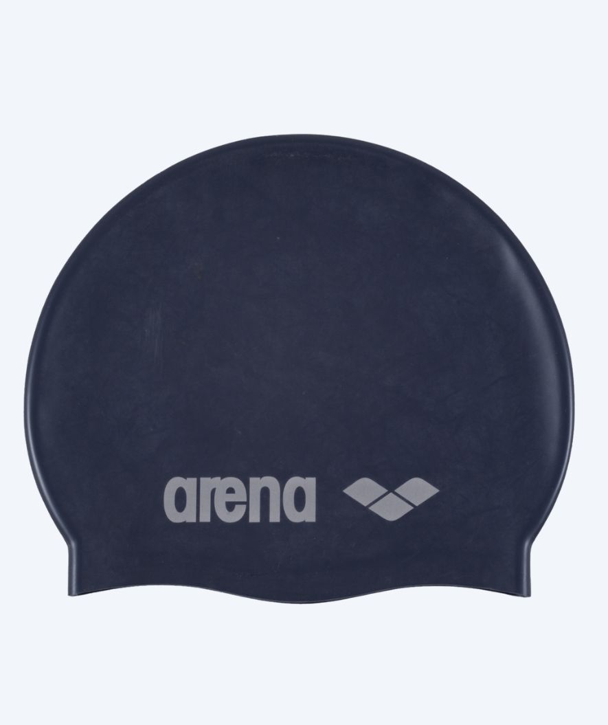 Arena Badekappe für junior (6-12) - Classic Silikone - Donkerblau/grau