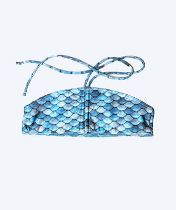 Kuaki Mermaids Meerjungfrau Bikini Top für Mädchen - Blau