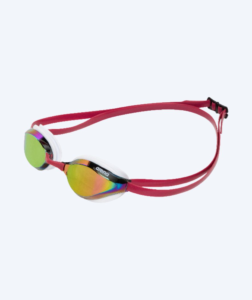 Arena Elite Schwimmbrillen - Python - Rot/Gold (Mirror Scheiben)