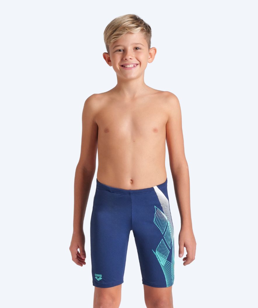 Arena lange Badehose für Jungen - Sea Water - Dunkelblau