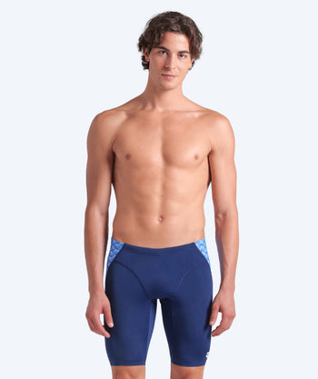 Arena lange Badehose für Herren - Monogram - Donkerblau/Blau