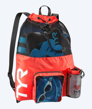 TYR Schwimmnet - Big Mesh Mummy 40L - Rot