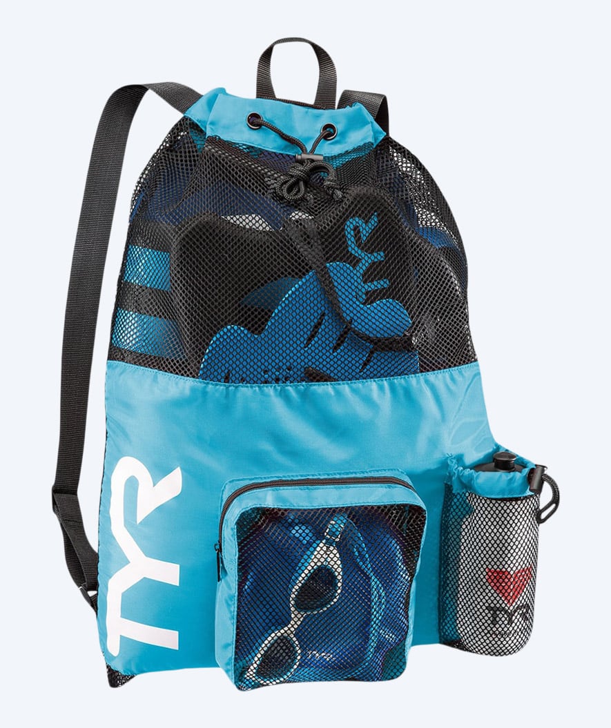 TYR Schwimmnet - Big Mesh Mummy 40L - Hellblau