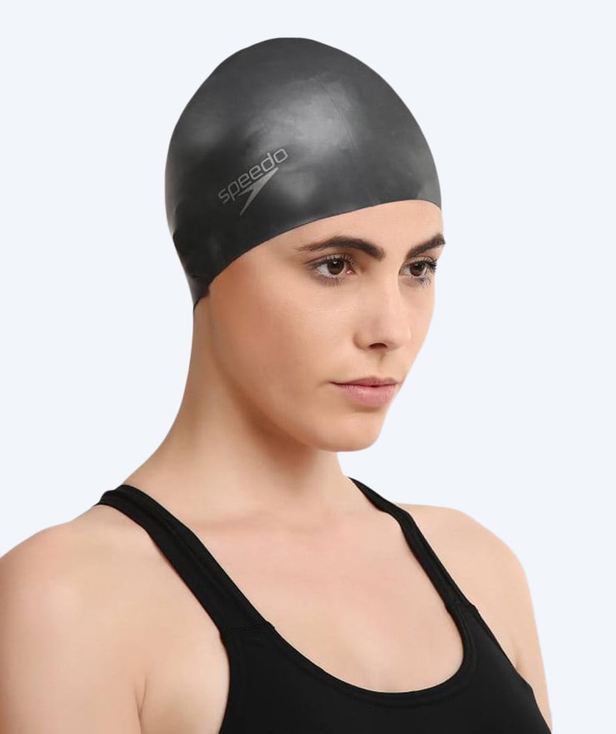 Speedo Badekappe für langes Haar - Schwarz