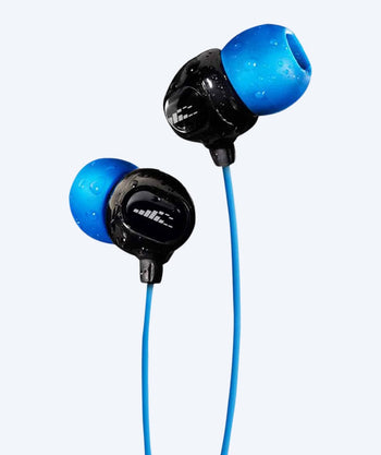 H2OAudio wasserdichte Kopfhörer - Surge S Plus - langes Kabel - Blau