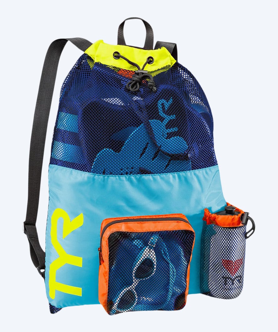 TYR Schwimmnet - Big Mesh Mummy 40L - Gelb/mehrfarbig