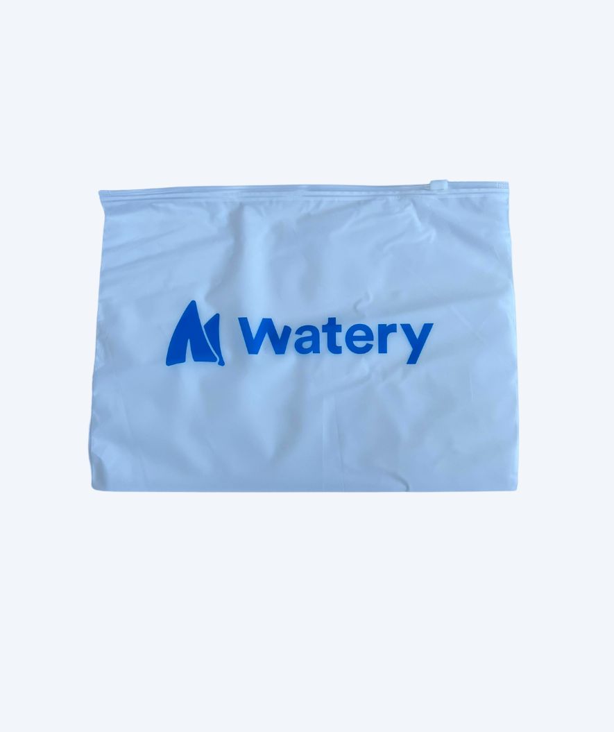 Watery wet/dry Wasserdichte Beutel für nasses Badeanzug - Weiß/klar