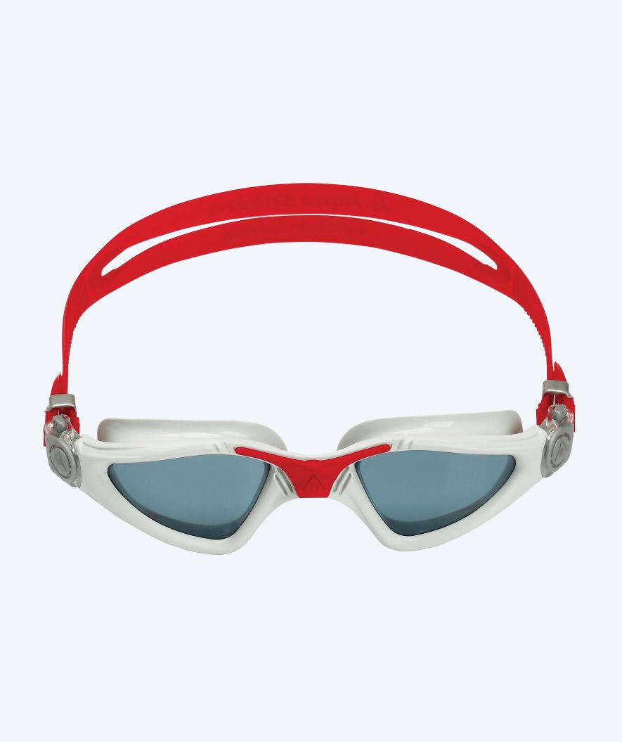 Aquasphere Schwimmbrille fürs Training - Kayenne - Weiß/rot (Smoke Scheiben)