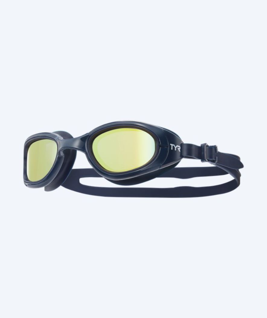 TYR Schwimmbrille fürs Training - Spec OPS 2.0 Mirror - Gold/donkerblau