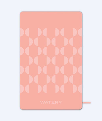 Watery Mikrofaser Badehandtuch (175 x 110 cm) - Rafferty - Blurish Pink