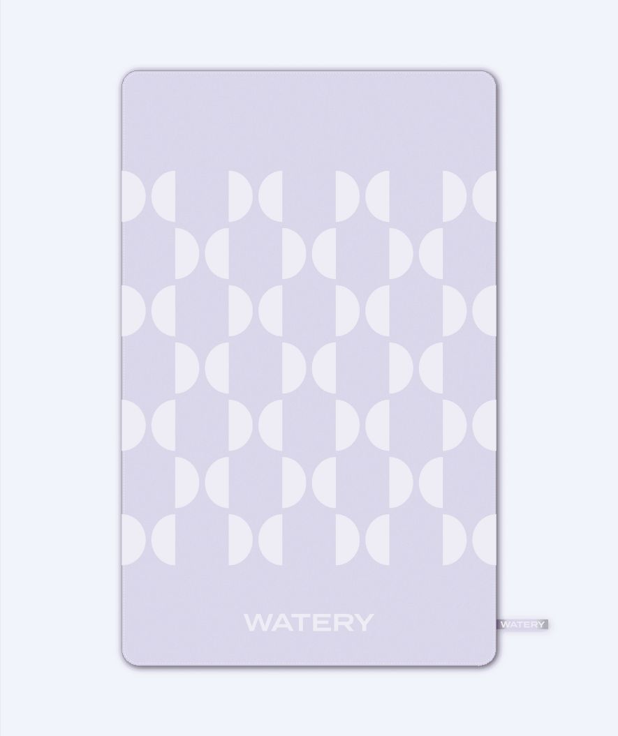 Watery Mikrofaser Badehandtuch (175 x 110 cm) - Rafferty - Dust Purple