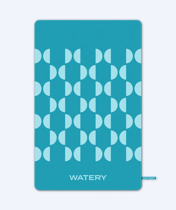 Watery Mikrofaser Badehandtuch (175 x 110 cm) - Rafferty - Ocean Blue