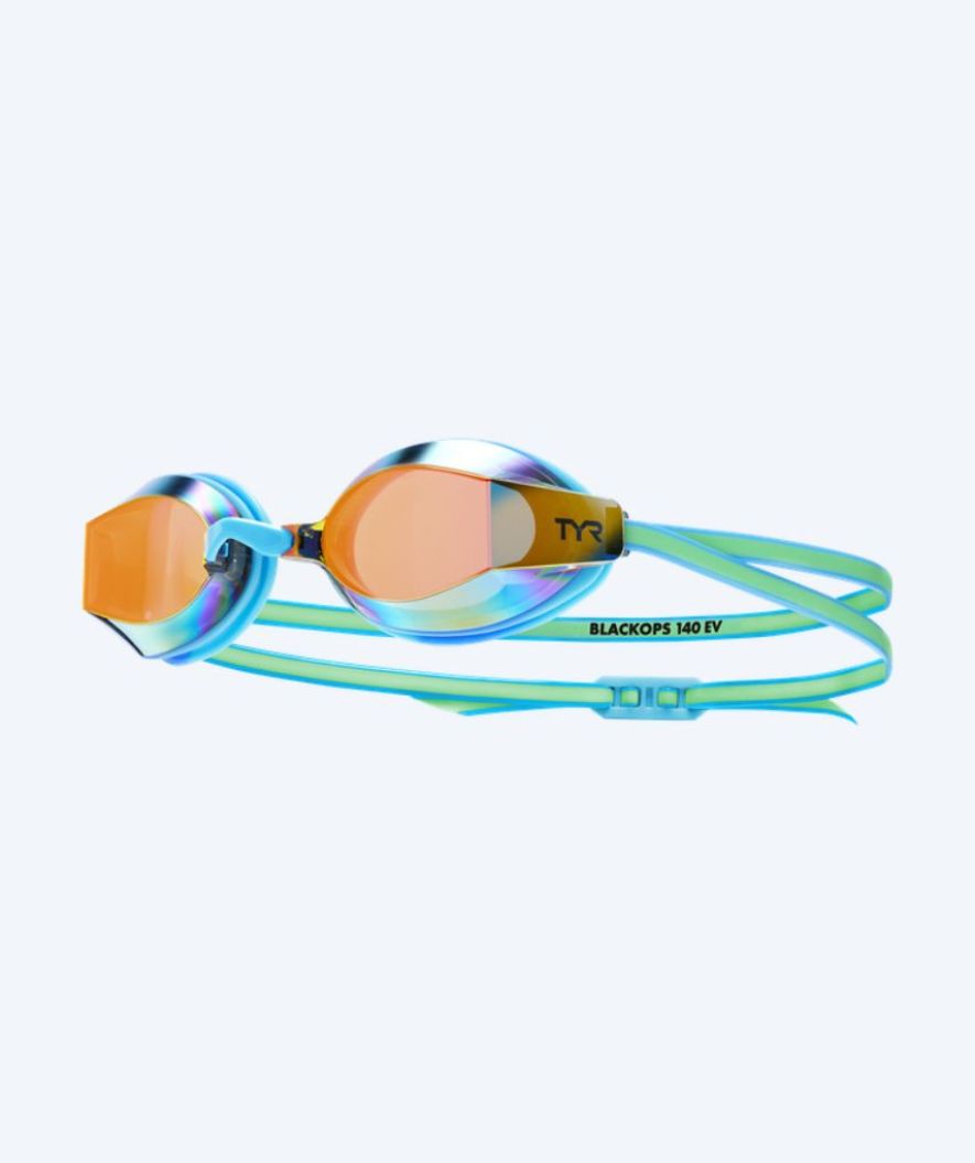 TYR Schwimmbrille für Junior - Blackops 140 EV - Orange/grün