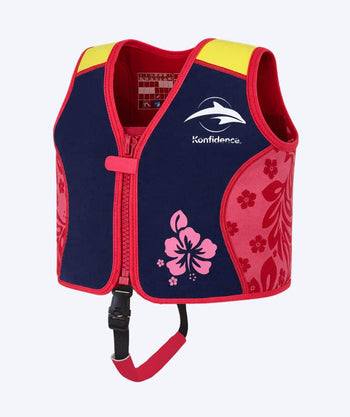 Konfidence Schwimmweste für Kinder (2-12) - Original - Donkerblau/Rot