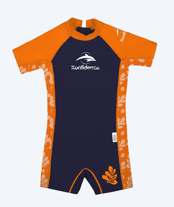 Konfidence Neoprenanzug für Kinder - Warma - Orange/Donkerblau