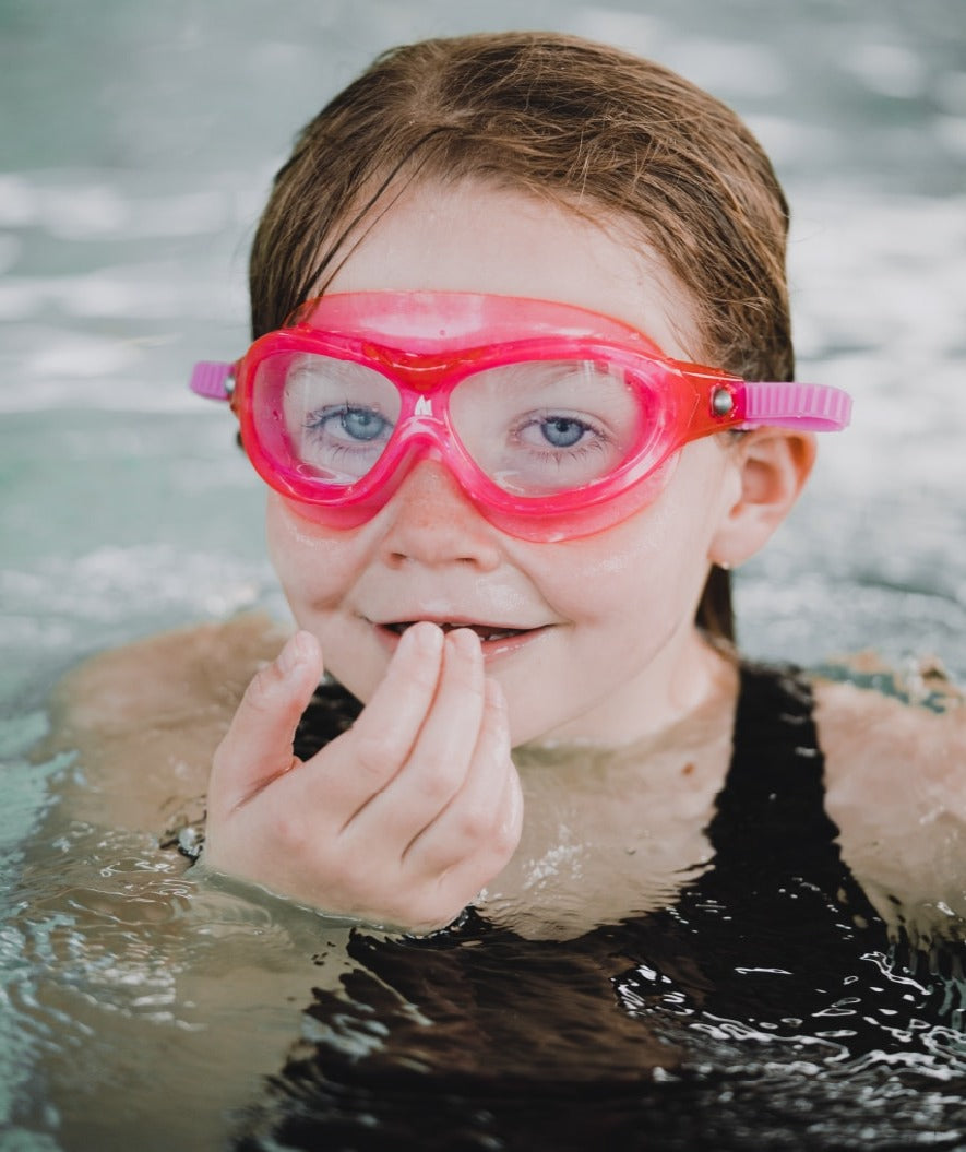 Watery Schwimmbrille für Kinder - Mantis 2.0 - Atlantic Rosa/klar