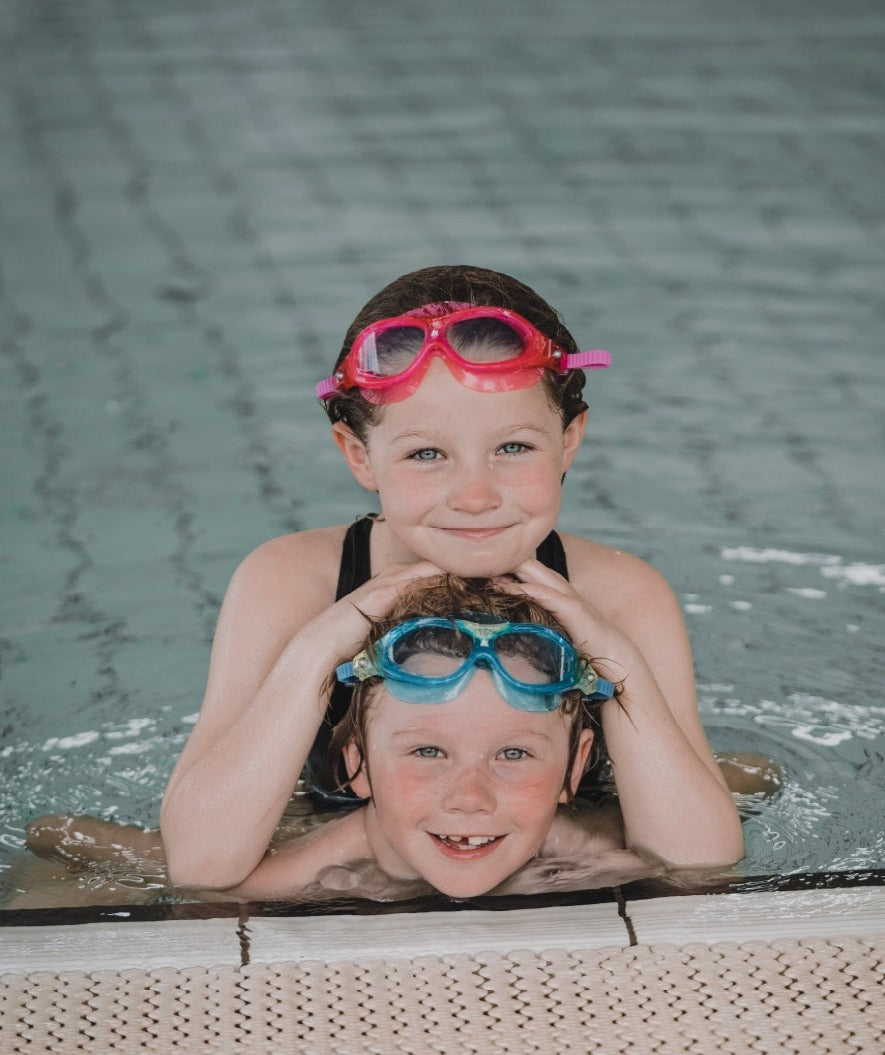 Watery Schwimmbrille für Kinder - Mantis 2.0 - Atlantic Rosa/klar